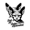 (2 Pack) Sphynx Cat Magnets - Judge Mode Activated - Funny Animal Humor - Quirky Refrigerator Decor - 5 Inches On Longest Side - Thick Durable Magnet - Made in USA - MAG39167