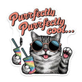 (2 Pack) Cute Cat Magnets Magnets - Purrfectly Cool Cat Design - Animal Lover Decor - 5" On Longest Side - Made in USA - Sticks to Refrigerators & Metal Surfaces - MAG9162