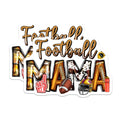 (2 Pack) Football Mama Magnets - Sports Mom Refrigerator Decor - Game Day Accessory - Team Parent Supporter - 5 Inches On Longest Side - Thick Durable Magnet - Made in USA - MAG26440