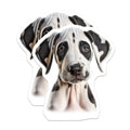 (2 Pack) Great Dane Puppy Magnets - Cute Dog Lover Decor - Pet Parent Refrigerator Accent - 5 Inches On Longest Side - Thick Durable Magnet - Made in USA - MAG28665
