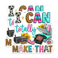 (2 Pack) Crafter Magnets - Funny Sublimation Maker Quote - Creative Studio Decor - Leopard Cow Print Sunflower Design - 5 Inches On Longest Side - Thick Durable Magnet - Made in USA - MAG24616