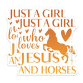 (2 Pack) Jesus and Horses Stickers - Inspirational Quote Stickers - Christian Equestrian Stickers - 5" On Longest Side - Sticks to Smooth Flat Surfaces - Made in USA - BMCS5122