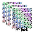 (3 Pack) Anxious As Fuck Decals - Laptop Stickers - Funny Sarcastic Decal - 3 Inches On Longest Side - Easy Peel & Apply - Made in USA - 3MCS6442