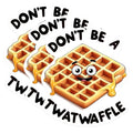(3 Pack) Funny Waffle Decals - Sarcastic Food Pun - Laptop Decal - 3 Inches On Longest Side - Easy Peel & Apply - Made in USA - 3MCS0574