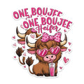 (2 Pack) One Boujee Heifer Magnets - Cow Theme Kitchen Magnets - Cute Animal Decorative Magnets- 5" On Longest Side - for Fridges, Toolboxes, Cars - Made in USA - MAG3022