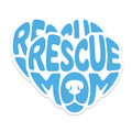 (2 Pack) Rescue Mom Magnets - Dog Lover Decor - Pet Rescue Advocate - 5" On Longest Side - Premium Magnet - for Cars, Refrigerators, Toolboxes, Lockers - Made in USA - MAG15423
