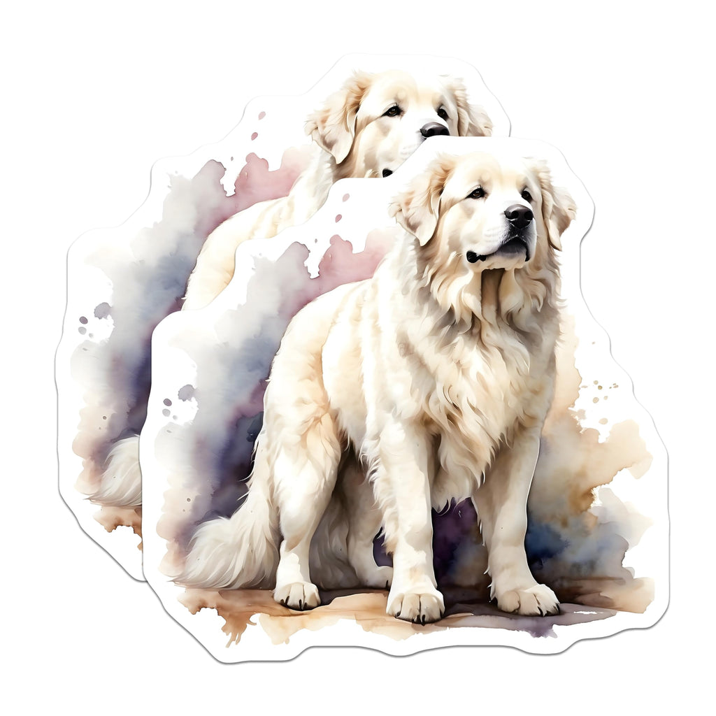 (2 Pack) Great Pyrenees Magnets - Dog Breed Decor - Fridge Magnets - 5" On Longest Side - Premium Magnet - for Cars, Refrigerators, Toolboxes, Lockers - Made in USA - MAG14378