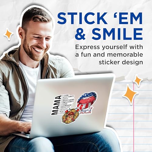 (2 Pack) Mama Stickers - Inspirational Quotes - Motherhood Affirmations - Heartfelt Messages - Motivational Stickers - 5" On Longest Side - Sticks to Smooth Flat Surfaces - Made in USA - BMCS7247