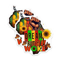 (2 Pack) Dream But Stay Woke Magnets - 5" On Longest Side - for Cars, Fridges, Toolboxes - Made in USA - MAG7851