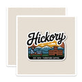 (2 Pack) Hickory NC Magnets - Furniture Capital Est 1870 - North Carolina Mountains Scenic Art - Local Hometown Souvenir - 5 Inches On Longest Side - Thick Durable Magnet - Made in USA - MAG19322