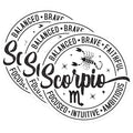 (3 Pack) Scorpio Zodiac Decals - Horoscope Stickers - Astrology Decals - 3 Inches On Longest Side - Easy Peel & Apply - Made in USA - 3MCS4064