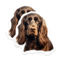 (2 Pack) Cocker Spaniel Magnets - Brown Spaniel Dog Art Decor - Pet Lover Refrigerator Magnets - Dog Owner Accent - 5 Inches On Longest Side - Thick Durable Magnet - Made in USA - MAG25451