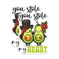 (2 Pack) Avocado Couple Magnets - Cute Love Expression - Valentine Relationship Decor - 5 Inches On Longest Side - Thick Durable Magnet - Made in USA - MAG37389