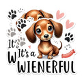 (2 Packs) It's A Wienerful Magnets - Funny Dachshund Weiner Dog Breed Magnets - 5 Inches On Longest Side - Premium Magnet - for Fridges, Toolboxes, Cars - Made in USA - MAG2374