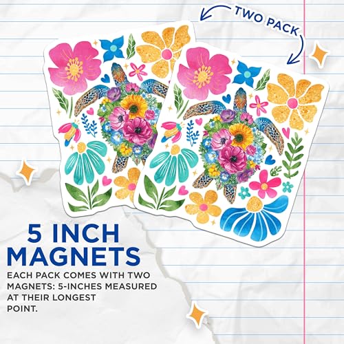 (2 Pack) 5" On Longest Side Magnet - Sticks to Smooth Flat Surfaces - Made in USA - MAG9879