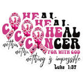 (3 Pack) Cancer Awareness Decals - Heal Cancer - Inspirational Decal - 3 Inches On Longest Side - Easy Peel & Apply - Made in USA - 3MCS1742