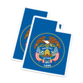 (2 Pack) Utah State Seal Magnets - State Outline Magnet - Beehive Emblem - American Patriot Souvenir - 5 Inches On Longest Side - Thick Durable Magnet - Made in USA - MAG20977