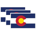 (3 Pack) Colorado Flag Decals - State Pride - Laptop Decal - 3 Inches On Longest Side - Easy Peel & Apply - Made in USA - 3MCS0178