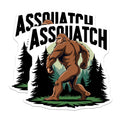 (2 Pack) Assquatch Magnets - Funny Bigfoot Cryptid Humor - Sasquatch Forest Creature Decor - 5 Inches On Longest Side - Thick Durable Magnet - Made in USA - MAG21454