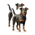 (2 Pack) Rottweiler Dog Magnets - Happy Pet Lover Decor - Animal Art Fridge Magnets - 5 Inches On Longest Side - Thick Durable Magnet - Made in USA - MAG30543