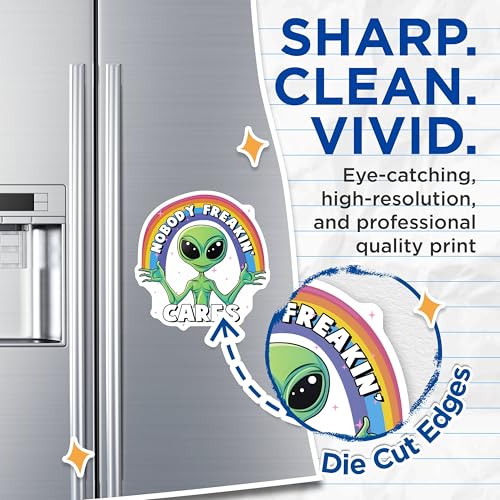 (2 Pack) Alien Funny Quote Magnets - 5" On Longest Side - for Cars, Fridges, Toolboxes - Made in USA - MAG7765