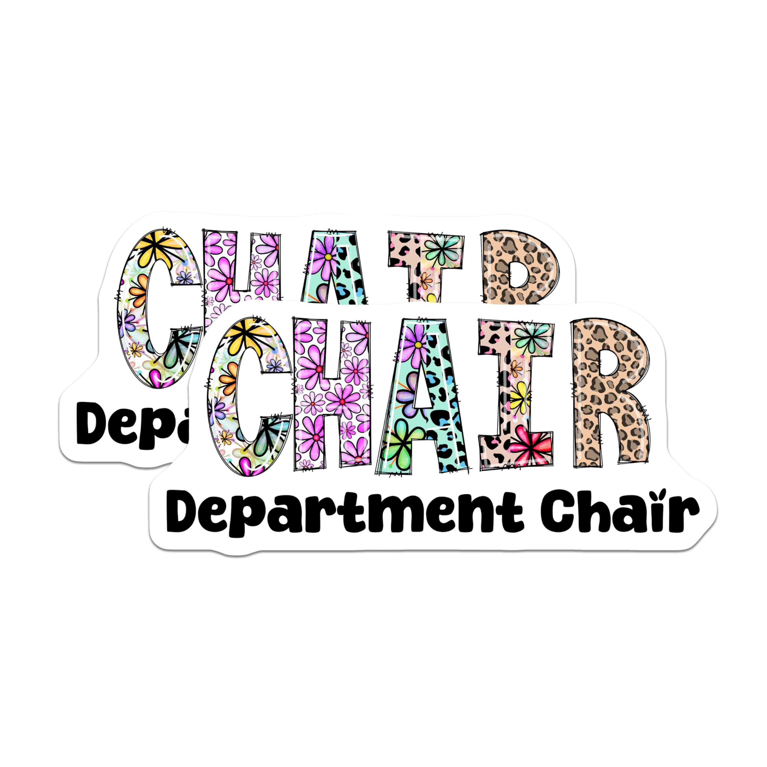 (2 Pack) Department Chair Magnets - Floral Chair Magnet - Colorful Chair Magnet - 5" On Longest Side - Premium Magnet - for Cars, Refrigerators, Toolboxes, Lockers - Made in USA - MAG16098