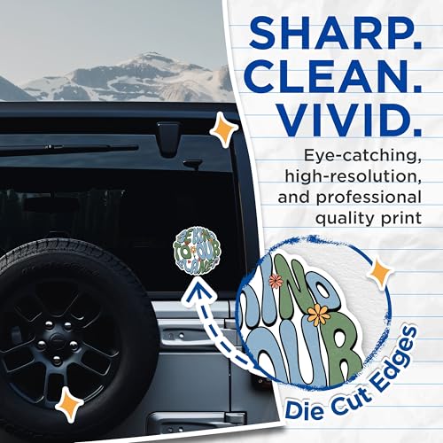 (2 Pack) Eco Friendly Stickers - Be Kind to Our Planet Stickers - Environmental Awareness Stickers - 5" On Longest Side - Sticks to Any Smooth Flat Surface - Made in USA - BMCS3026