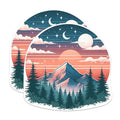 (2 Packs) Mountain Nature Hiking Magnets - Outdoorsman Hiker Magnets - 5 Inches On Longest Side - Premium Magnet - for Fridges, Toolboxes, Cars - Made in USA - MAG2296