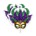 (2 Pack) Mardi Gras Mask Magnets - New Orleans Decor - Festive Party Favors - Masquerade Design Magnets - 5 Inches On Longest Side - Thick Durable Magnet - Made in USA - MAG39977