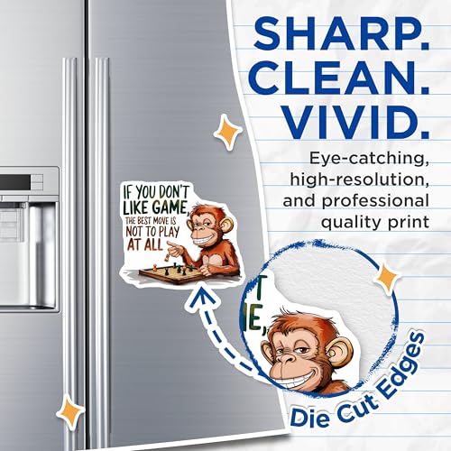 (2 Pack) If You Dont Like Game Magnets Magnets - Funny Monkey Sayings - Inspirational Quotes - 5" On Longest Side - Made in USA - Sticks to Refrigerators & Metal Surfaces - MAG8752