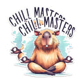 (2 Pack) Chill Masters Magnets - Funny Yoga Animal Magnets - Relaxed Cartoon Meditation Magnets- 5" On Longest Side - for Fridges, Toolboxes, Cars - Made in USA - MAG2658