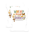 (2 Pack) Christian Worship Magnets - Faith Through Worry Affirmation - Religious Butterfly Cross Decor - 5 Inches On Longest Side - Thick Durable Magnet - Made in USA - MAG22523