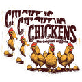 (3 Pack) Chicken Decals - Funny Chicken Nuggets - Laptop Decals - 3 Inches On Longest Side - Easy Peel & Apply - Made in USA - 3MCS1453