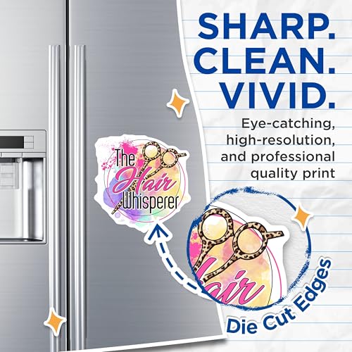(2 Pack) Hair Whisperer Magnets - Hair Salon Decor Magnets - Hairstylist Scissors Magnets - 5" On Longest Side - for Cars, Refrigerators, Toolboxes, Lockers - Made in USA BMCS3438