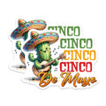 (2 Pack) Cinco De Mayo Magnets - Cactus Playing Guitar - Mexican Celebration - Fun Cinco De Mayo Decor - 5" On Longest Side - for Cars, Fridges, Toolboxes - Made in USA - MAG8229
