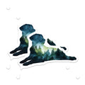 (2 Pack) Dog Forest Magnets - Labrador Silhouette - Nature Lover Decor - 5" On Longest Side - Premium Magnet - for Cars, Refrigerators, Toolboxes, Lockers - Made in USA - MAG14632