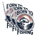 (3 Pack) Born to Fishing Decals - Fishing Decal - Angler Decal - 3 Inches On Longest Side - Easy Peel & Apply - Made in USA - 3MCS1475