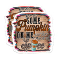 (2 Pack) Pumpkin Spice Magnets - Fall Decor - PSL Lover Kitchen Fridge Magnets - Autumn Coffee Quote Rustic Decorations - 5 Inches On Longest Side - Thick Durable Magnet - Made in USA - MAG29827