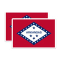(2 Pack) Arkansas State Flag Magnets - Fridge Magnets - USA State Pride - 5" On Longest Side - Premium Magnet - for Cars, Refrigerators, Toolboxes, Lockers - Made in USA - MAG18322