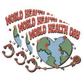 (3 Pack) World Health Day Decals - Earth Heart Sticker - Stethoscope Decor - 3 Inches On Longest Side - Easy Peel & Apply - Made in USA - 3MCS7594