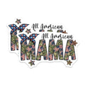 (2 Pack) All American Mama Magnets - Patriotic Flag Decor - Camouflage Mom Style - USA Spirit Accent for Mothers - 5 Inches On Longest Side - Thick Durable Magnet - Made in USA - MAG23477