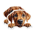 (2 Pack) Adorable Dog Art Magnet - Cute Animal Decor - 5" On Longest Side - Sticks to Smooth Flat Surfaces - Made in USA - MAG10265