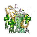 (2 Pack) St Patricks Day Mama Magnets - Lucky Shamrock Mom Decor - Irish Celebration Refrigerator Accent - 5 Inches On Longest Side - Thick Durable Magnet - Made in USA - MAG24252