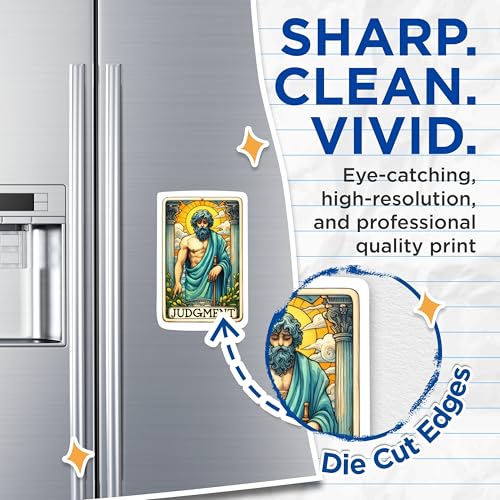 (2 Packs) Judgement Tarot Card Magnets - Spiritual Metaphysical Mystical Magnets - 5 Inches On Longest Side - Premium Magnet - for Fridges, Toolboxes, Cars - Made in USA - MAG2263