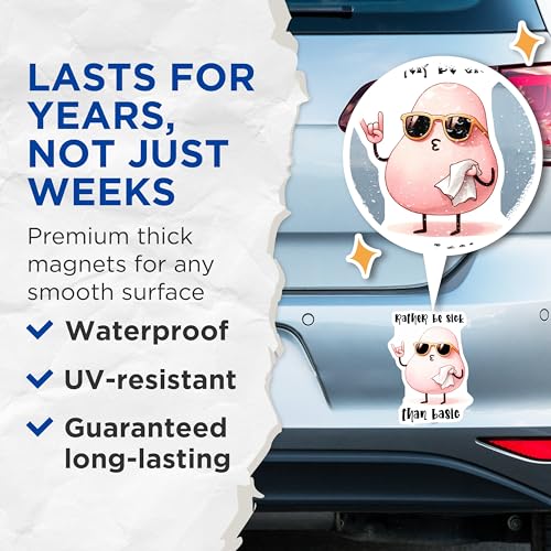 (2 Pack) Humorous Kitchen Decor Magnet - 5" On Longest Side - Sticks to Smooth Flat Surfaces - Made in USA - MAG9686