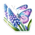 (2 Pack) Butterfly Flower Magnets - Spring Decor - Botanical Fridge Decor - Naturecore Aesthetic - Whimsical Art - Garden Lover Item - 5" - Durable Magnet - Made in USA - MAG37735