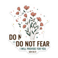 (2 Pack) Floral Scripture Magnets - Do Not Fear - Religious Affirmation Home Decor - 5" On Longest Side - Premium Magnet - for Cars, Refrigerators, Toolboxes, Lockers - Made in USA - MAG14488