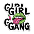 (2 Pack) Girl Gang Magnets - Zombie Lips Magnet - Halloween Fridge - Creepy Refrigerator Art - 5" On Longest Side - for Cars, Fridges, Toolboxes - Made in USA - MAG4565