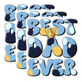 (3 Pack) Best Dad Ever Decals - Crown Dad Decal - Father's Day Decals - 3 Inches On Longest Side - Easy Peel & Apply - Made in USA - 3MCS6241