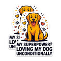 (2 Pack) Golden Retriever Dog Magnets - Unconditional Dog Love Quote - Pet Owner Kitchen Refrigerator Decor - 5 Inches On Longest Side - Thick Durable Magnet - Made in USA - MAG30402